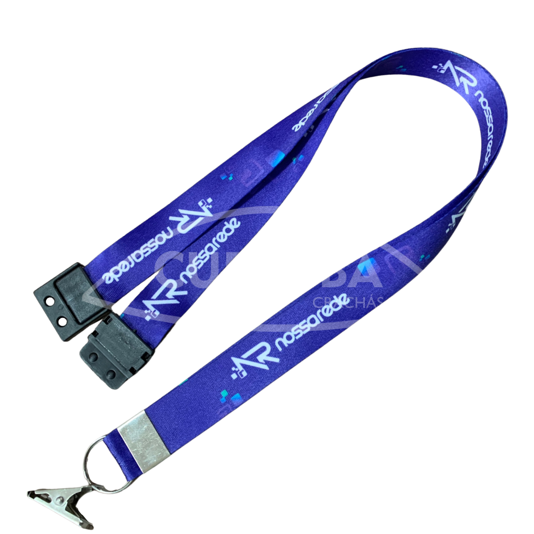 Cordão para Crachá com Trava de Segurança - Curitiba Crachás
